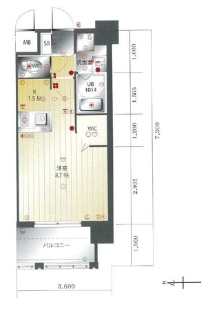 大濠公園駅 徒歩7分 2階の物件間取画像